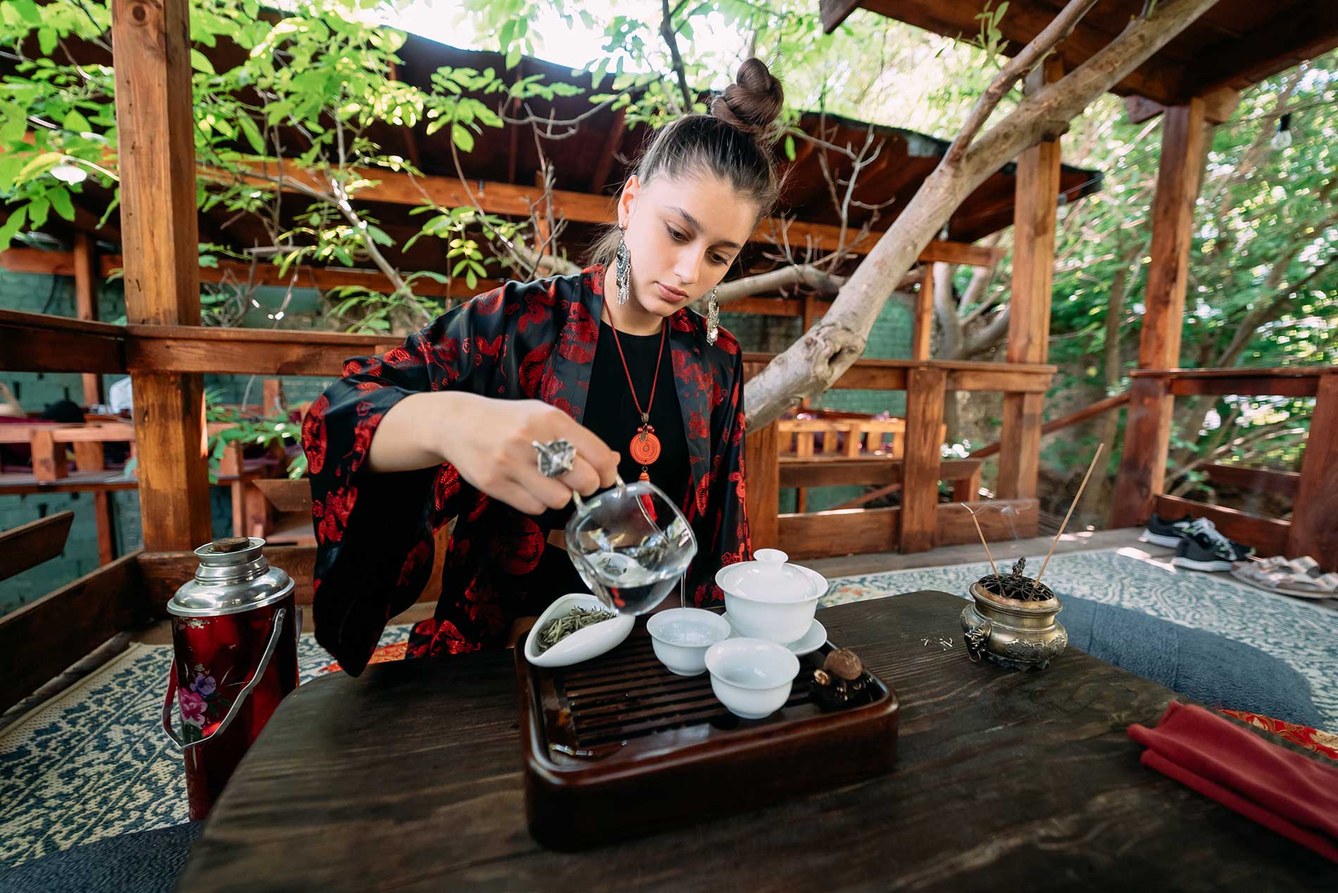 breakfast in Kyoto tea ceremony