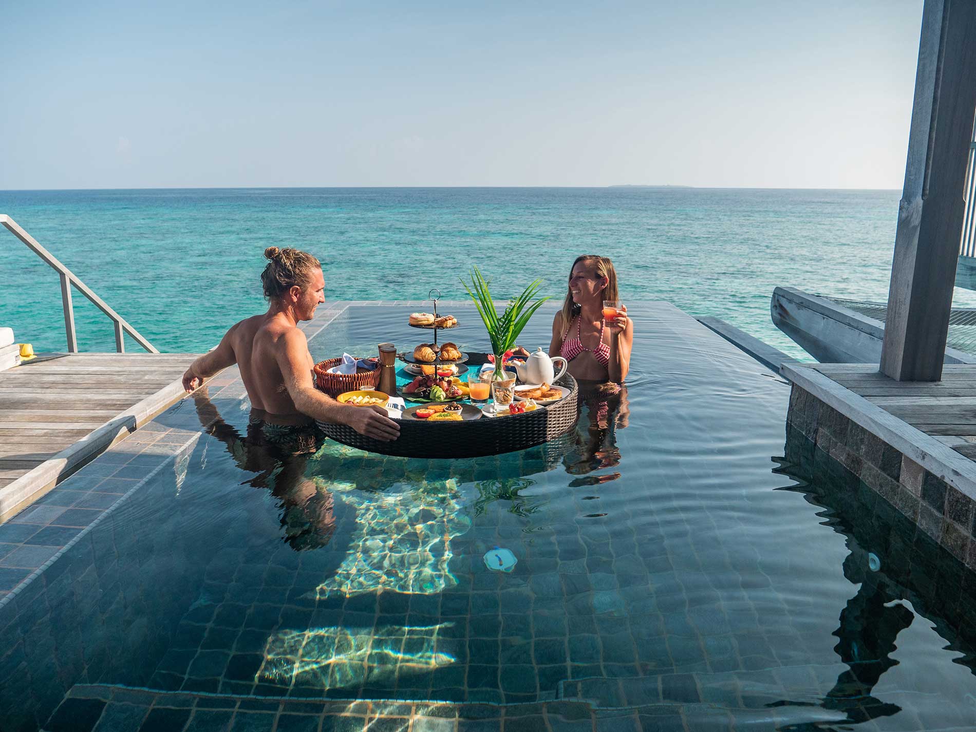 The Maldives floating breakfast