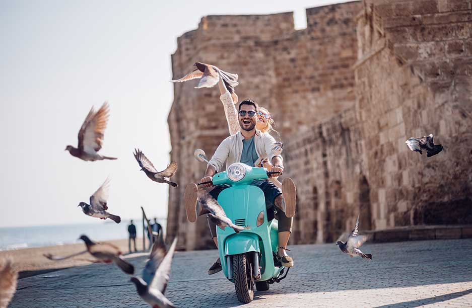 explore Italy on a scooter